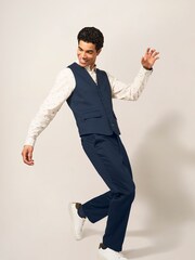 White Stuff Blue York Waistcoat - Image 3 of 7