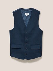 White Stuff Blue York Waistcoat - Image 5 of 7