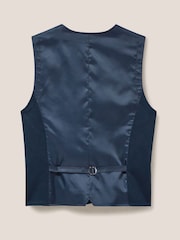 White Stuff Blue York Waistcoat - Image 6 of 7