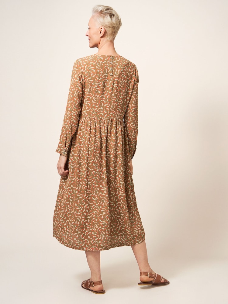 White Stuff Brown Elisa Dress - Image 2 of 5