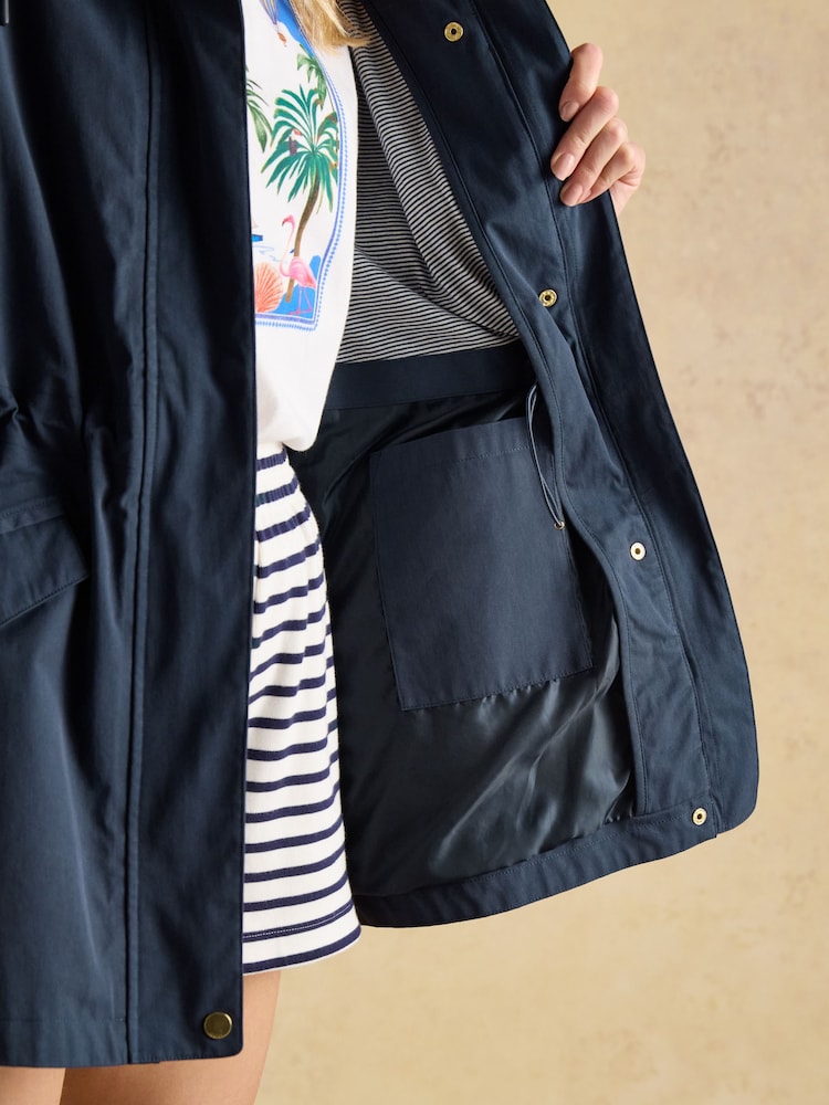 Donkerblauw - Joules Portwell waterdichte regenjas met capuchon - Image 3 of 14