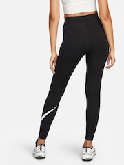 Nike Black Sportswear Swoosh Leggings - Image 2 of 4