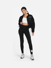 Nike Black Sportswear Swoosh Leggings - Image 4 of 4