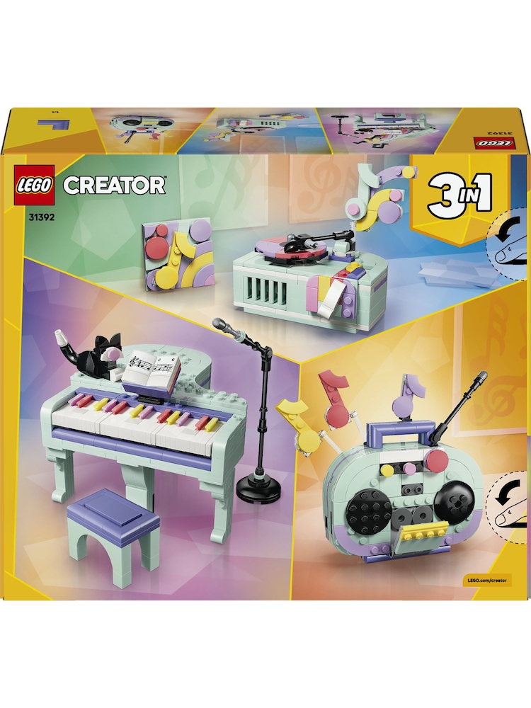 LEGO Creator 3 in 1 Music Decor Piano with Cat 31392 - Image 1 of 8 LEGO Creator 3 in 1 Music Decor Piano with Cat 31392 - Image 1 of 8