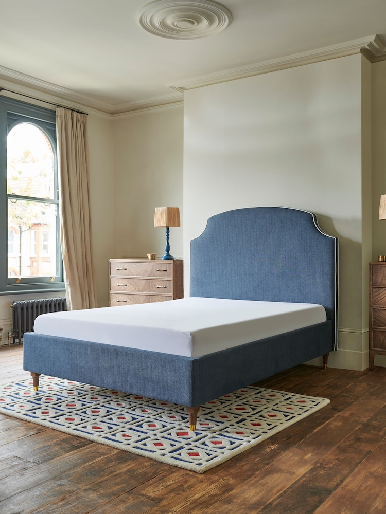 Nina Campbell Clabon Indigo Lowndes Bed Upholstered - Image 2 of 3