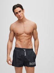 BOSS Black Mooneye Swim Shorts - Image 1 of 4