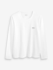 BOSS Black 100% Cotton Long Sleeve T-Shirt 3 Pack - Image 3 of 8