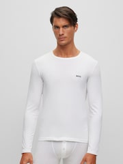BOSS Black 100% Cotton Long Sleeve T-Shirt 3 Pack - Image 7 of 8