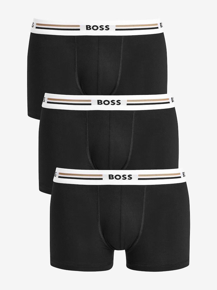 BOSS Black Revive Logo Trunks 3-Pack - Image 5 of 5 BOSS Black Revive Logo Trunks 3-Pack - Image 5 of 5