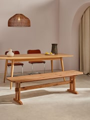 MADE.COM Oak Quinn Dining Bench - Image 1 of 4