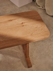 MADE.COM Oak Quinn Dining Bench - Image 3 of 4