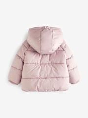Lilac Purple Padded Baby Jacket With Hood (0mths-2yrs) - Image 2 of 6