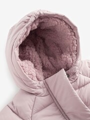 Lilac Purple Padded Baby Jacket With Hood (0mths-2yrs) - Image 4 of 6