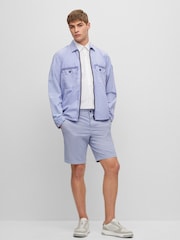 BOSS White Regular Fit Short Sleeve 100% Cotton  Oxford Shirt - Image 5 of 6