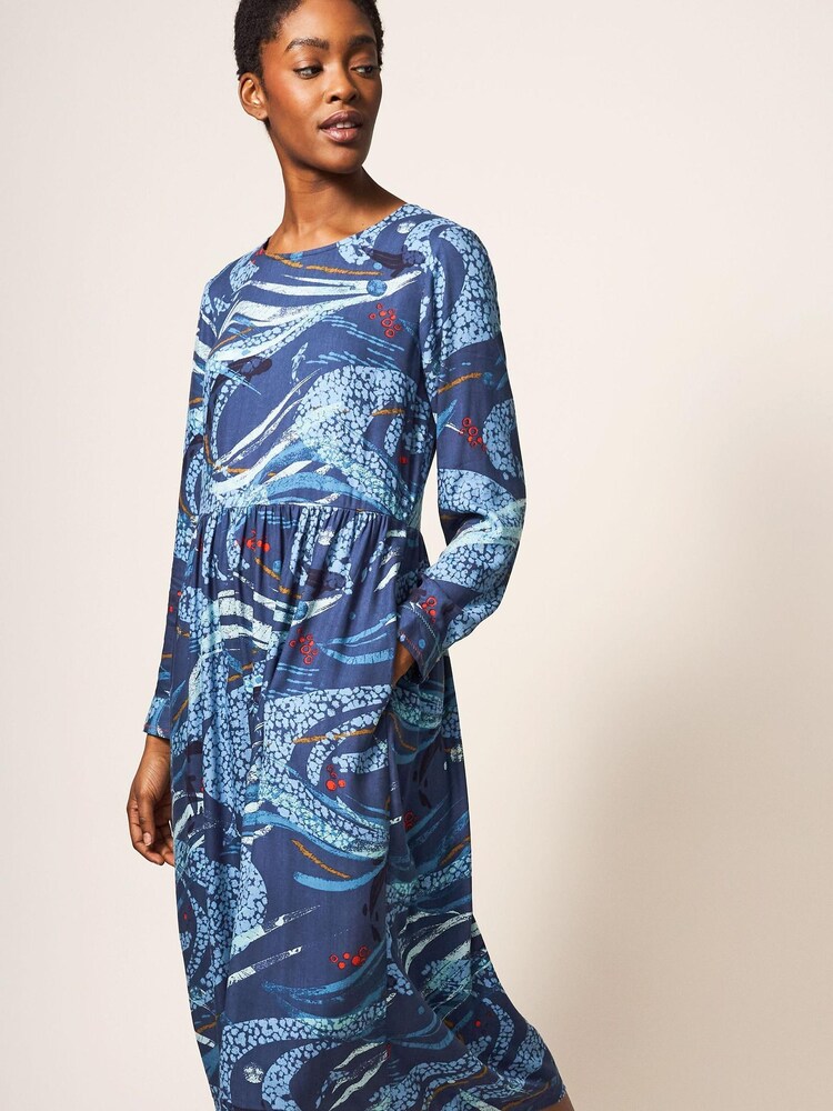 White Stuff Blue Elisa Dress - Image 2 of 7