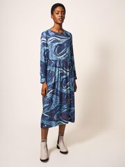 White Stuff Blue Elisa Dress - Image 4 of 7