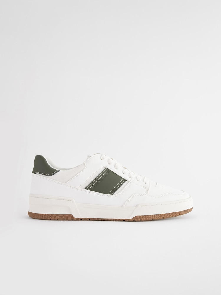 White Smart Casual Trainers - Image 2 of 6