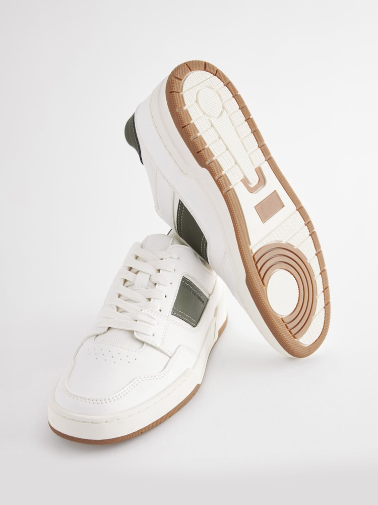 White Smart Casual Trainers - Image 4 of 6