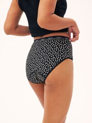 Black Spot Print Full Brief Medium Flow Period Knickers 2 Pack - Image 5 of 9