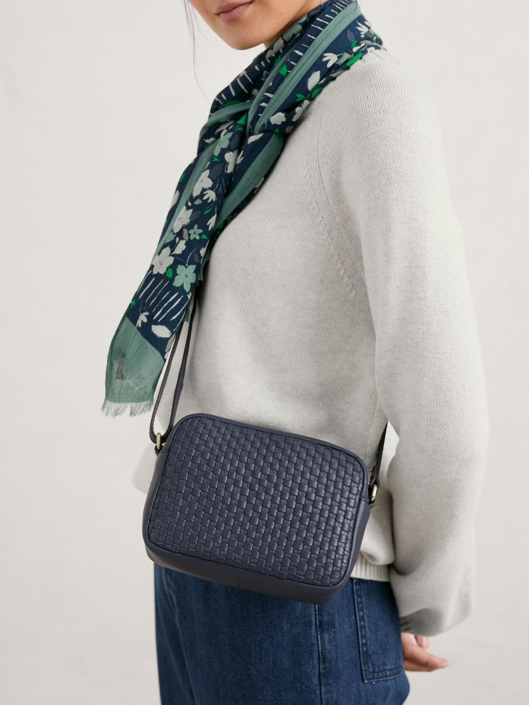 Seasalt Cornwall Woven Sea Fan Leather Cross Body Bag
