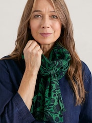 Seasalt Cornwall Green New Everyday Scarf - Image 1 of 4