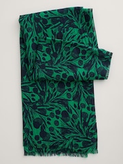 Seasalt Cornwall Green New Everyday Scarf - Image 3 of 4