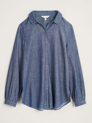 Seasalt Cornwall Blue Cutting Garden Shirt - Image 4 of 5