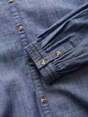 Seasalt Cornwall Blue Cutting Garden Shirt - Image 5 of 5