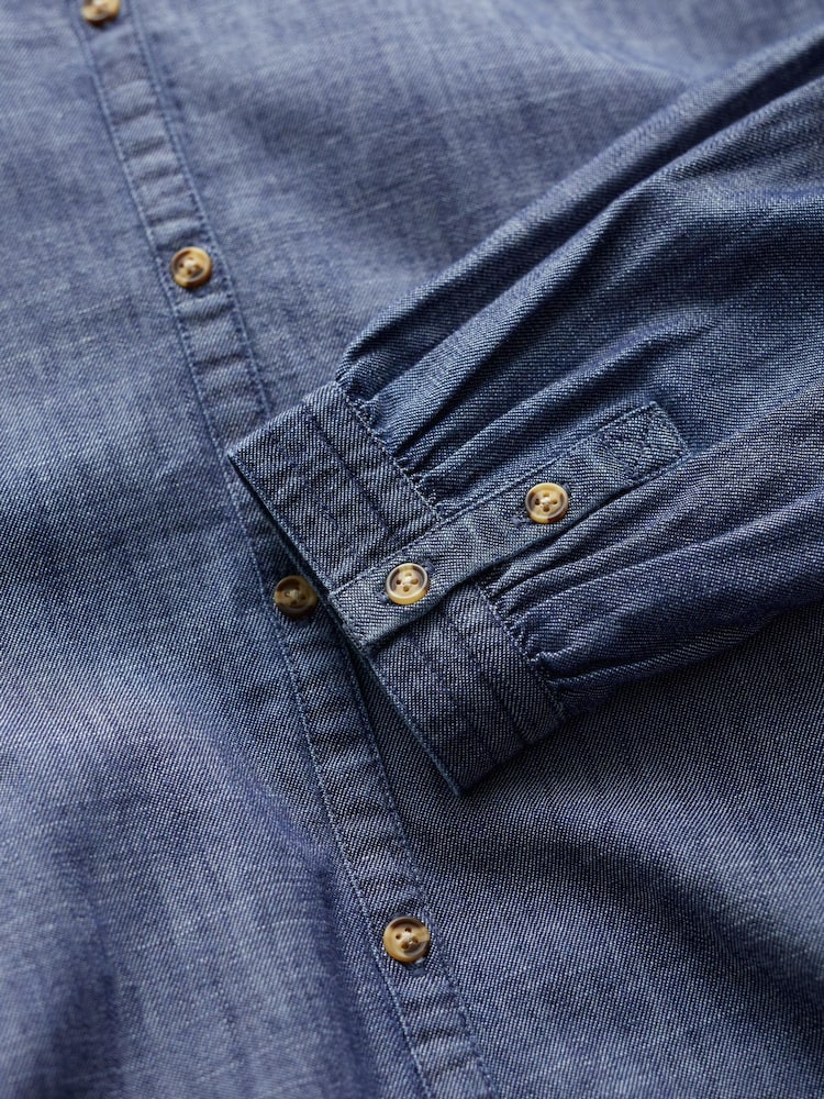 Seasalt Cornwall Blue Cutting Garden Shirt - Image 5 of 5 Seasalt Cornwall Blue Cutting Garden Shirt - Image 5 of 5