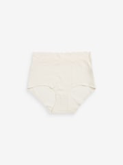 Pink/Purple/Cream Full Brief Cotton and Lace Knickers 4 Pack - Image 8 of 9