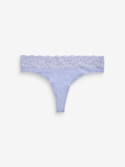 Rosa/morado/crema - Pack de 4 braguitas de algodón y encaje - Imagen 5 de 9