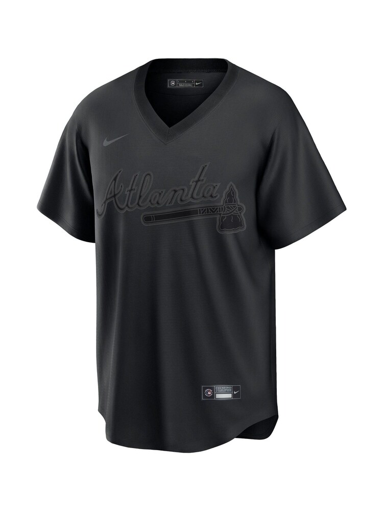 Nike Black Fanatics Atlanta Braves Nike Triple T-Shirt - Image 2 of 3