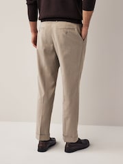 Stone Relaxed Tapered Stretch Smart Trousers - Image 3 of 8