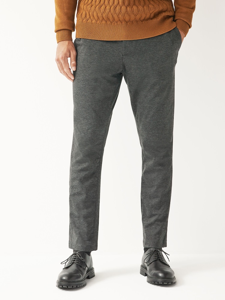 Grey Slim Smart Motion Flex Stretch Trousers - Image 1 of 8