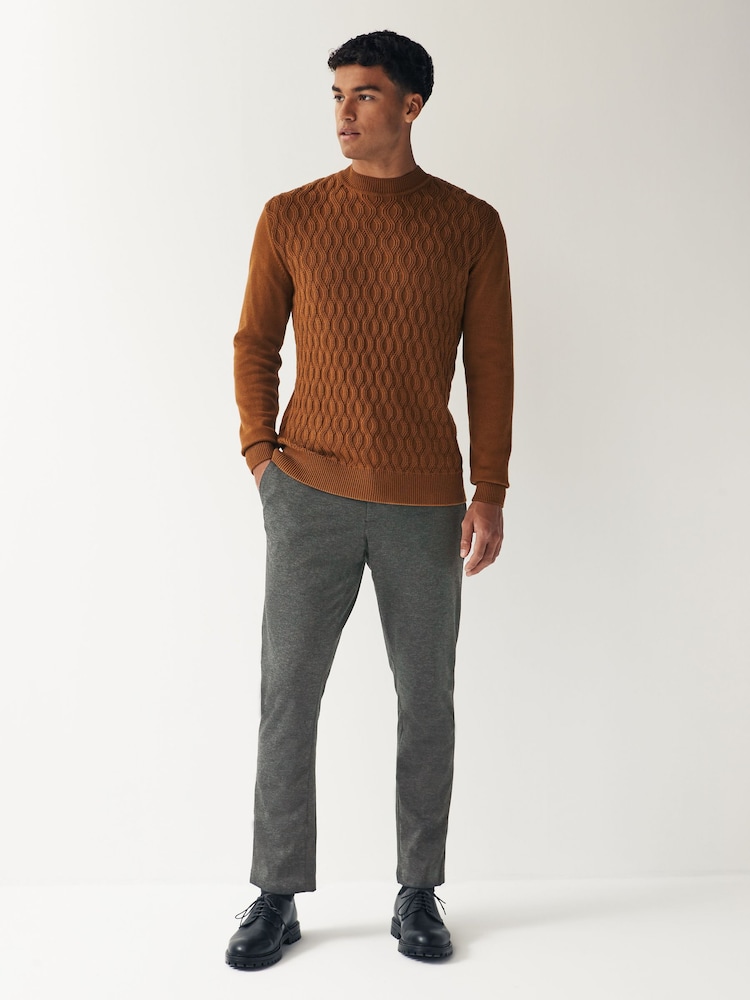 Grey Slim Smart Motion Flex Stretch Trousers - Image 2 of 8