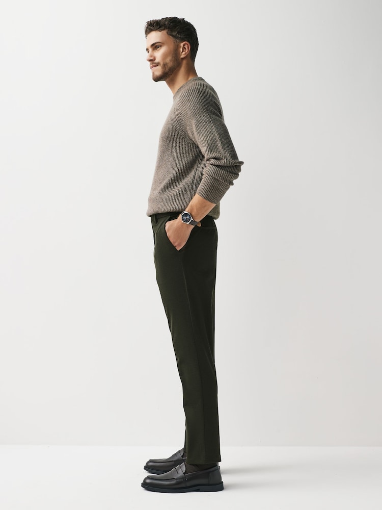 Green Slim Smart Motion Flex Stretch Trousers - Image 2 of 9