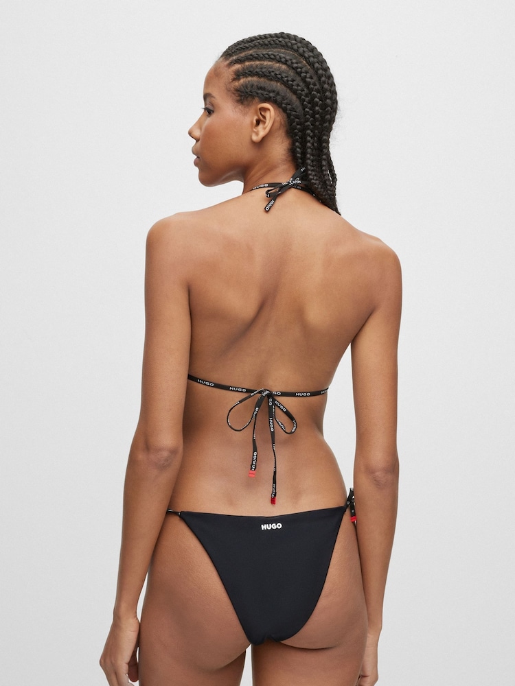 HUGO Black Hugo Branded Bikini Bottoms with Tie Sides - Image 2 of 5 HUGO Black Hugo Branded Bikini Bottoms with Tie Sides - Image 2 of 5