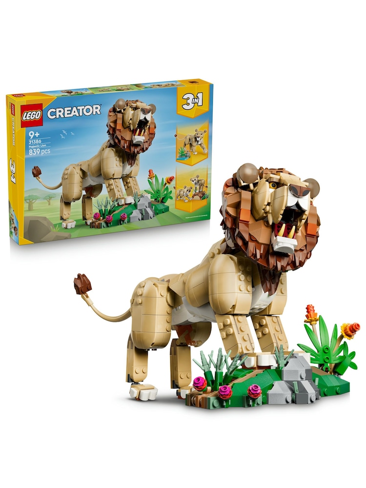 LEGO Creator 3 in 1 Wild Animals: Majestic Lion 31386 - Image 2 of 8 LEGO Creator 3 in 1 Wild Animals: Majestic Lion 31386 - Image 2 of 8