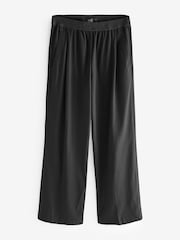 Black Tailored Elasticated Waist Wide Leg Trousers - Image 6 of 7