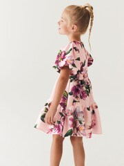 Baker by Ted Baker Pink Floral Scuba Dress - Image 3 of 11