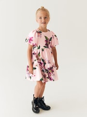 Baker by Ted Baker Pink Floral Scuba Dress - Image 5 of 11