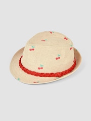 JoJo Maman Bébé Neutral Trilby Hat - Image 2 of 3