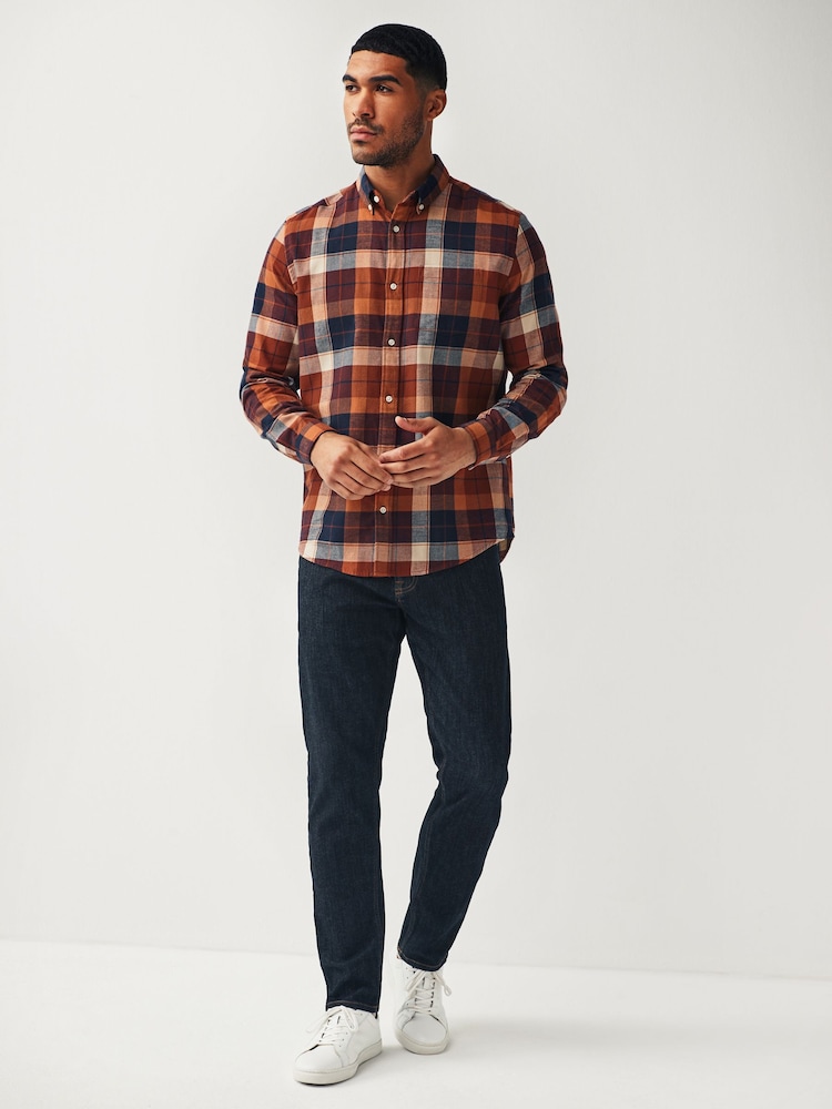 Rja pomaranča - Signature srajca iz flanele s Preveri Flannel - Slika 2 iz 9 Rja pomaranča - Signature srajca iz flanele s Preveri Flannel - Slika 2 iz 9