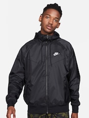 Nike Black Windrunner Hooded Jacket - Image 1 of 13