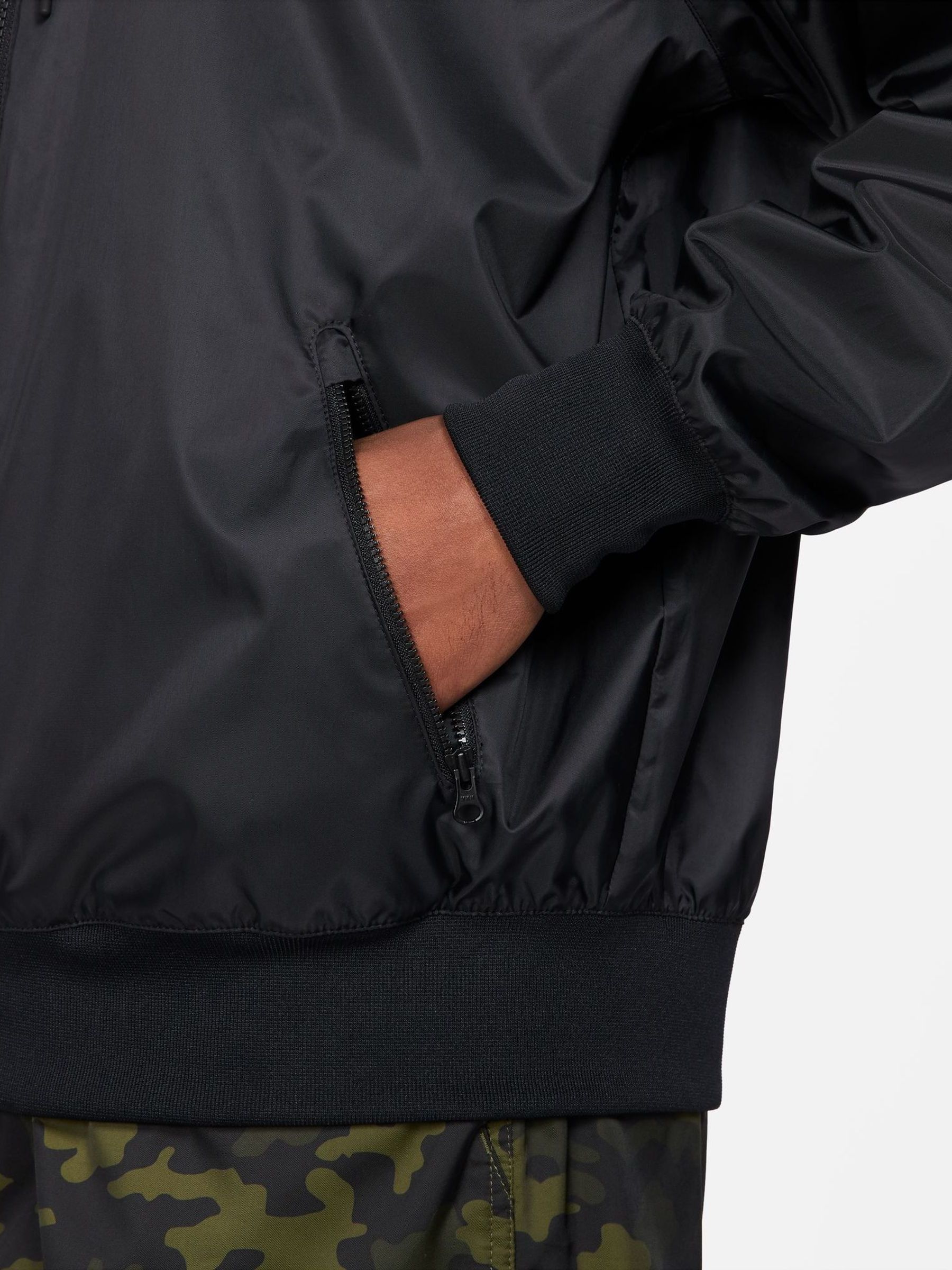 Buy Nike Black Windrunner Hooded Jacket from Next Poland