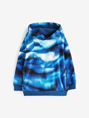 Blue Digital Print Hoodie (3-16yrs) - Image 5 of 7