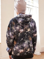 Black Space Digital Print Hoodie (3-16yrs) - Image 2 of 6