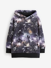Black Space Digital Print Hoodie (3-16yrs) - Image 4 of 6