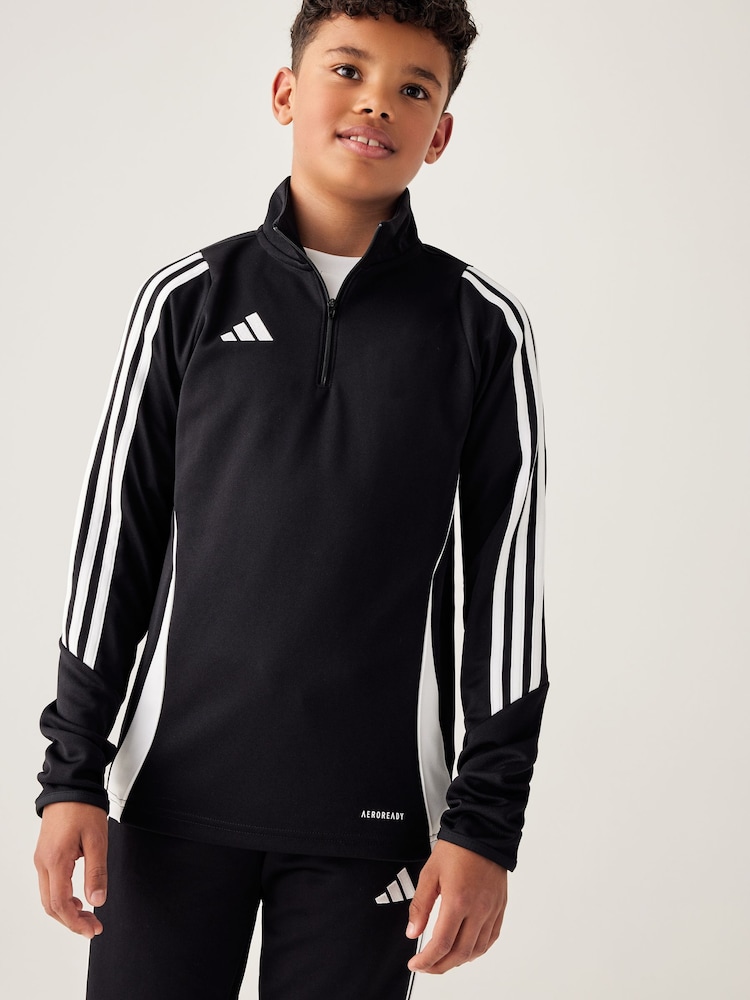 adidas Black/White Navy Blue TIRO24 TRTOPY Sweatshirt - Image 1 of 6