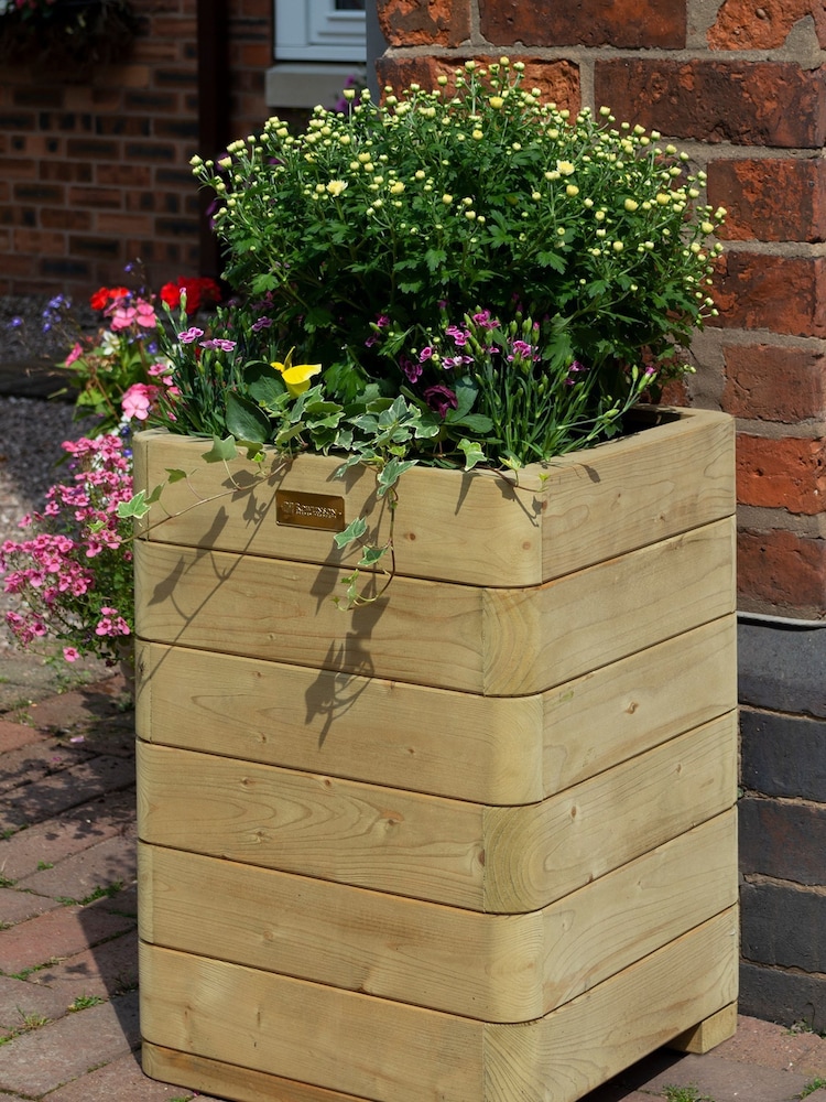 Rowlinson Natural Marberry Tall Planter - Image 1 of 4